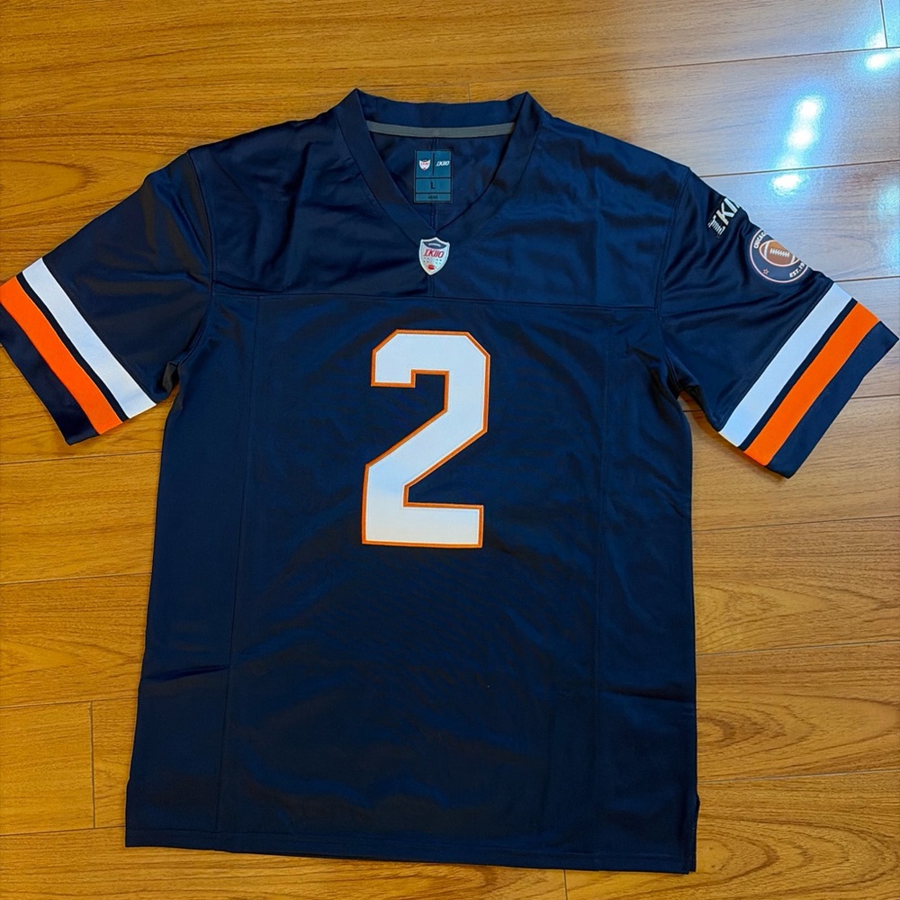 Custom Mens/Youth Football Stitched T-Shirt for Sports Fan Size L